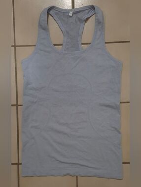 Lululemon Seamless Racerback Tank Light Blue Size 4